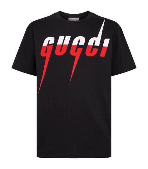 gucci t shirt black red